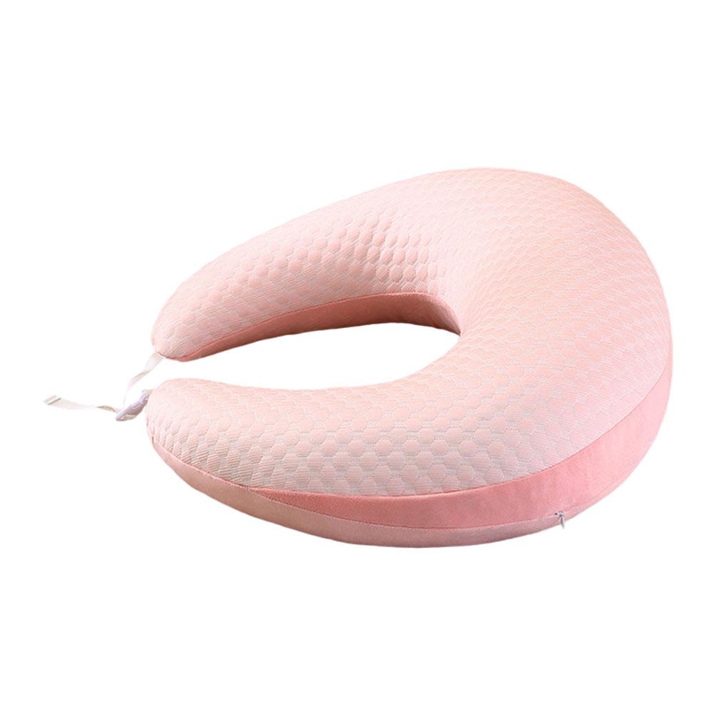 

Adult Crocheting Pillow Soft Reading Gaming Pillow Skin-friendly Teens Arm Rest Pillow for Adults Reading Working Playing розовый