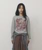 Peulapeulab Painting Long Sleeve T-Shirt [Melange Gray]