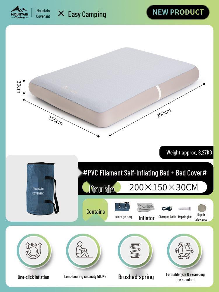 Mountain Inflatable Camping Mattress for Outdoor and Home Use