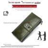 Marlonte Women's High-End Retro Leather Wallet & Clutch - Anti-Magnetic, Multifunctional Long Design in Top Layer Cowhide