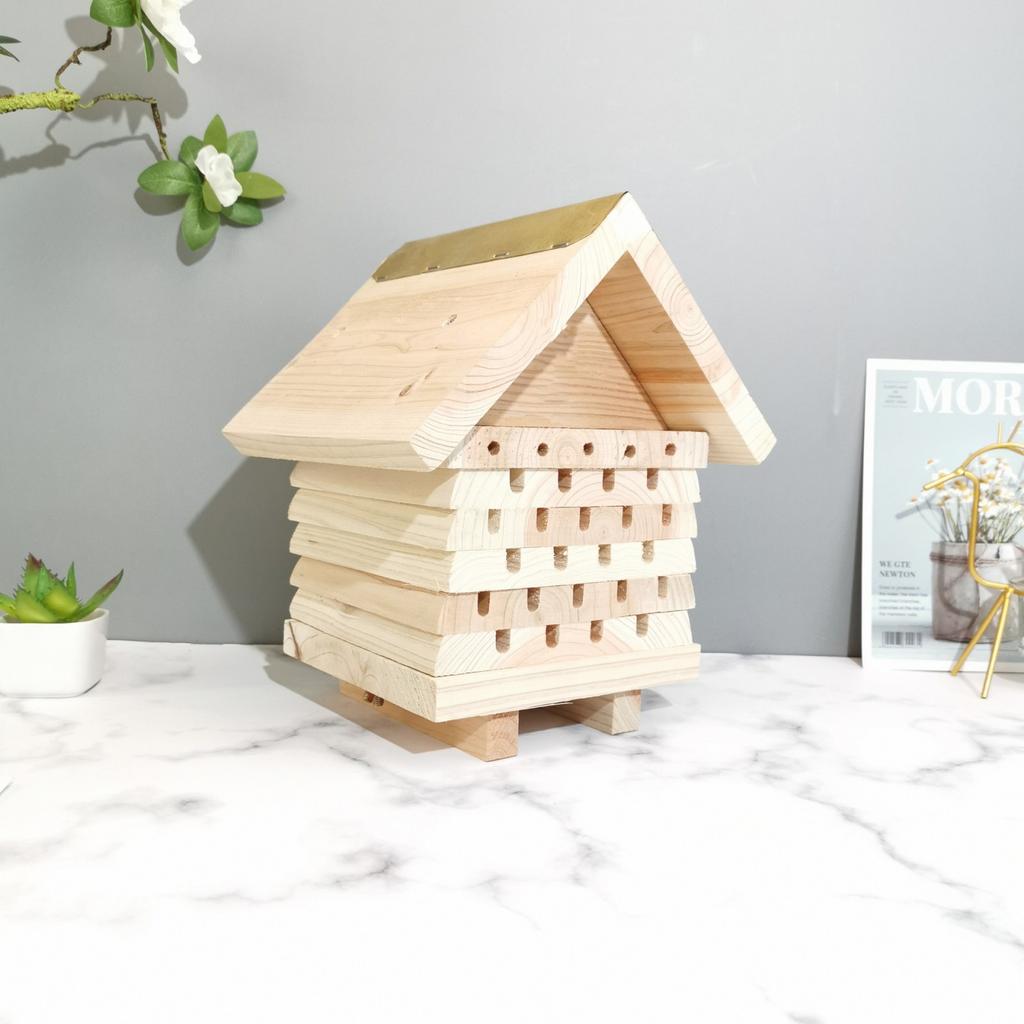 Wooden Insect House, Small Craft Insect House, Bee House, Hanging Interaction, Management System House