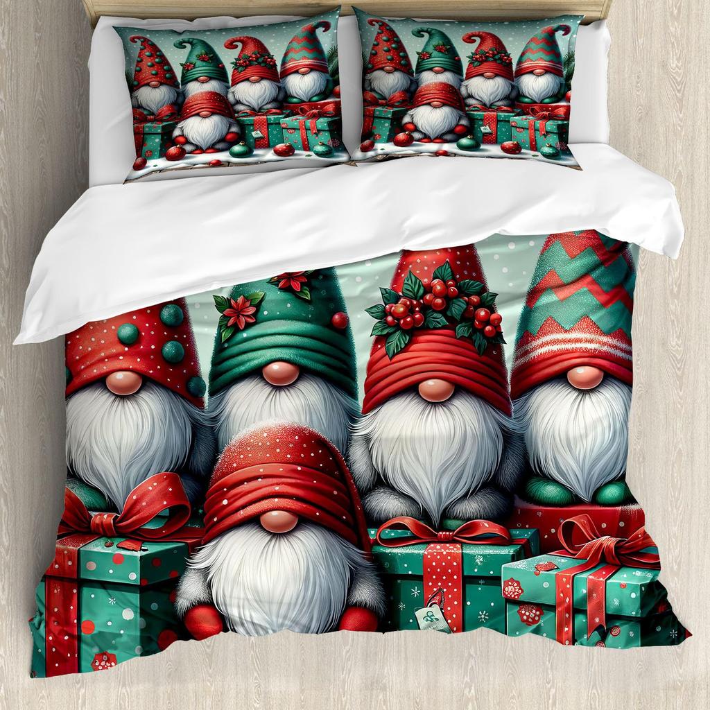 Mysterious Forest Flower Three-Piece Quilt Cover Digital Printing Bedding Set Bed Cover