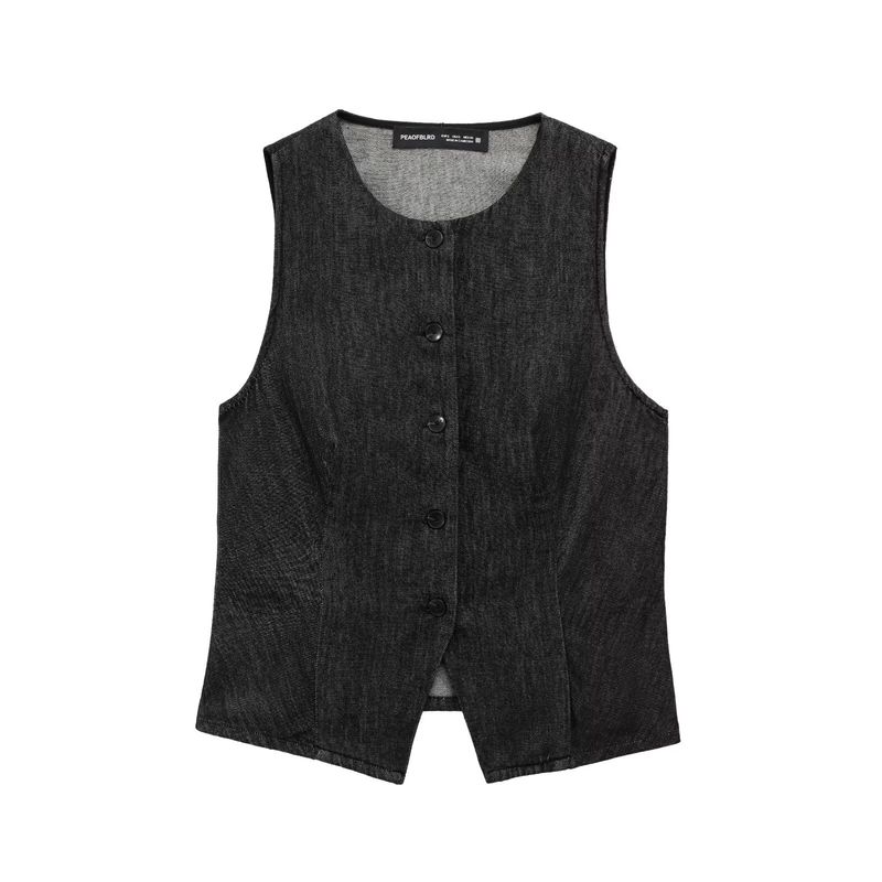 

Kaslead New Arrival Women s Fashion Style Sleeveless round Neck Vest Midi Skirt Skirt 6929272 6929292 Tops L