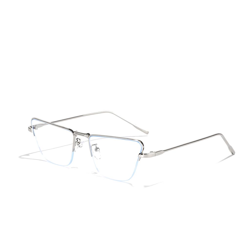 Glasses 9317 Cat Eye Metal Flat Mirror Xiaohongshu Square Plain Mirror Female And Male