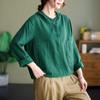 Loose Versatile Casual Top Women Hooded Shirt Spring Button Pocket Simple Loose Comfortable Blouse Plus Size
