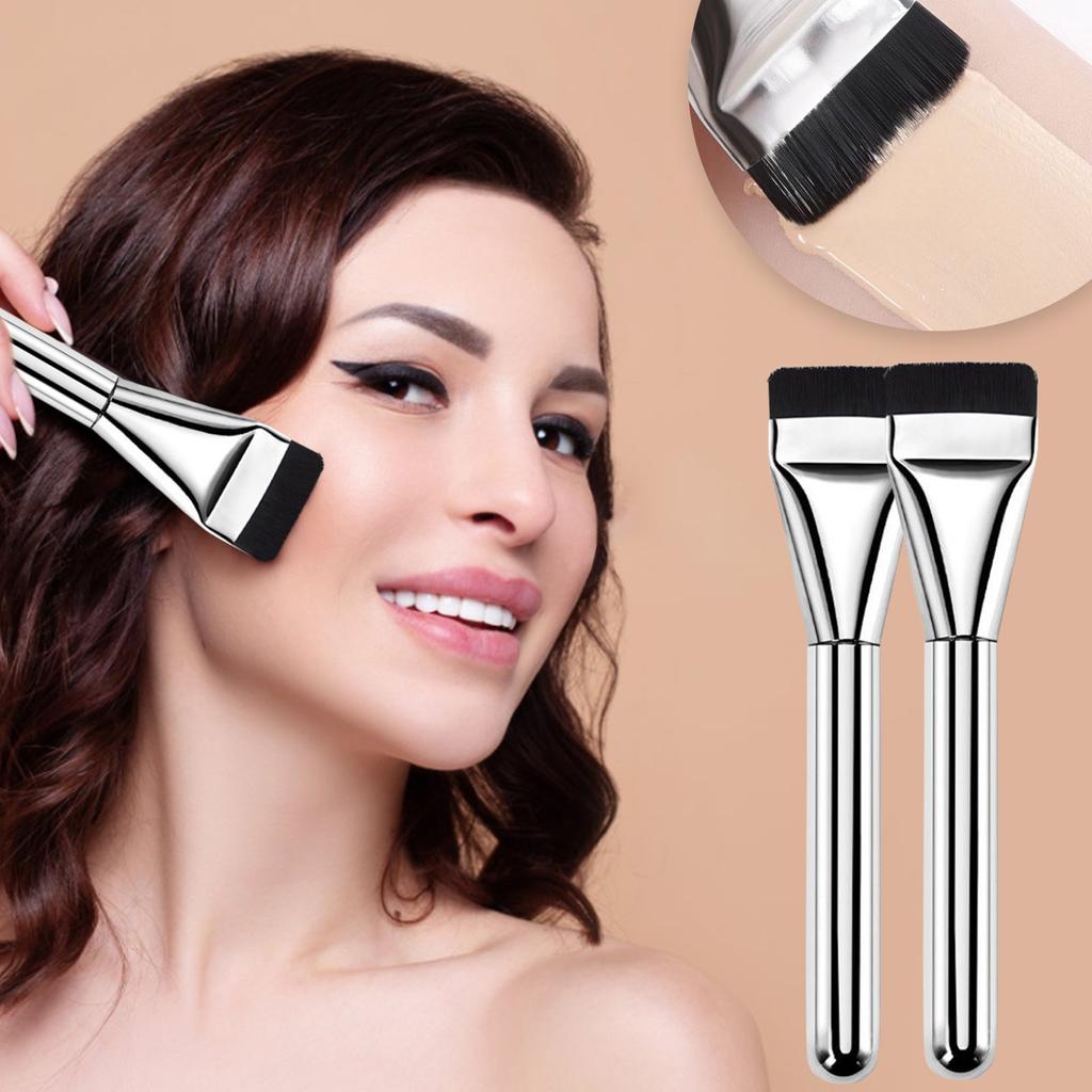 Light And Thin Flat Head Liquid Foundation Brush Makeup Brush Light And Thin Powder Free Flat Head Facial Mask Brush