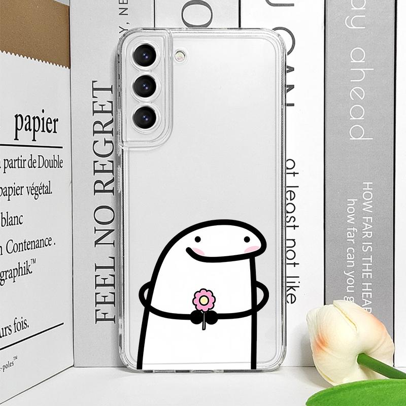 Lustige Celular Flork Meme Handyhülle für Samsung Galaxy S22 S23 S24 S25 Plus Ultra S21 FE 5G Transparente Weiche Hülle Partner Fundas