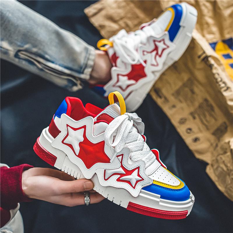 Hochwertige personalisierte Promi-Schuhe, Herrenschuhe mit niedrigem Schaft, Modische neue dicke Sohlen, Neue Sportschuhe mit Höhenerhöhung