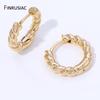 14K Gold Plated Brass Round Hoop Earring For Women Girls Fashion Circle Ring Earrings  Wedding Party Gifts