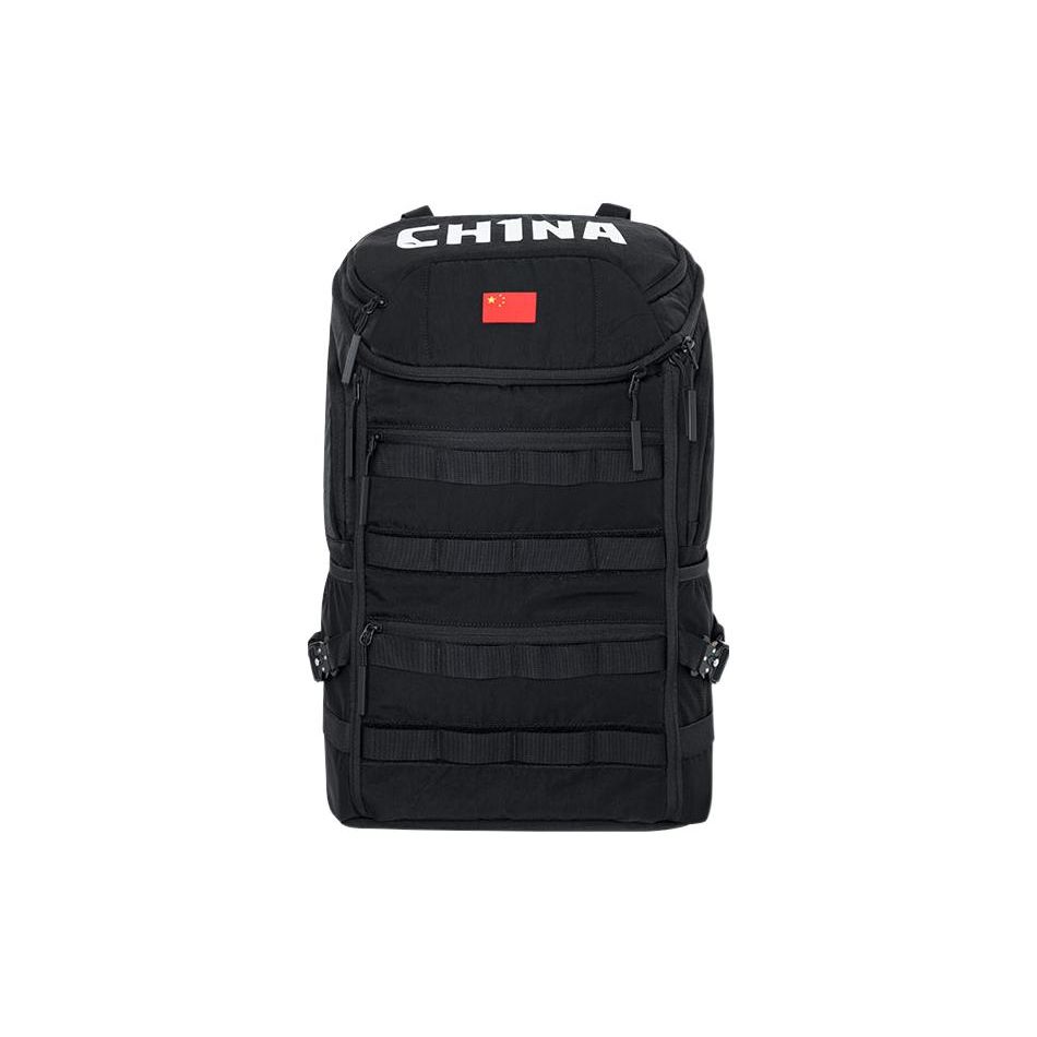 

Anta Champion All-Weather Series Flag Design Fabric Backpack Men Backpack Black 192210151R-1 Black