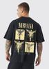 Nirvana Y2k Manches Courtes Classique Surdimensionné Unisexe Streetwear Tendance Coton Impression Graphique Col Rond T-shirt Couples Haute Qualité