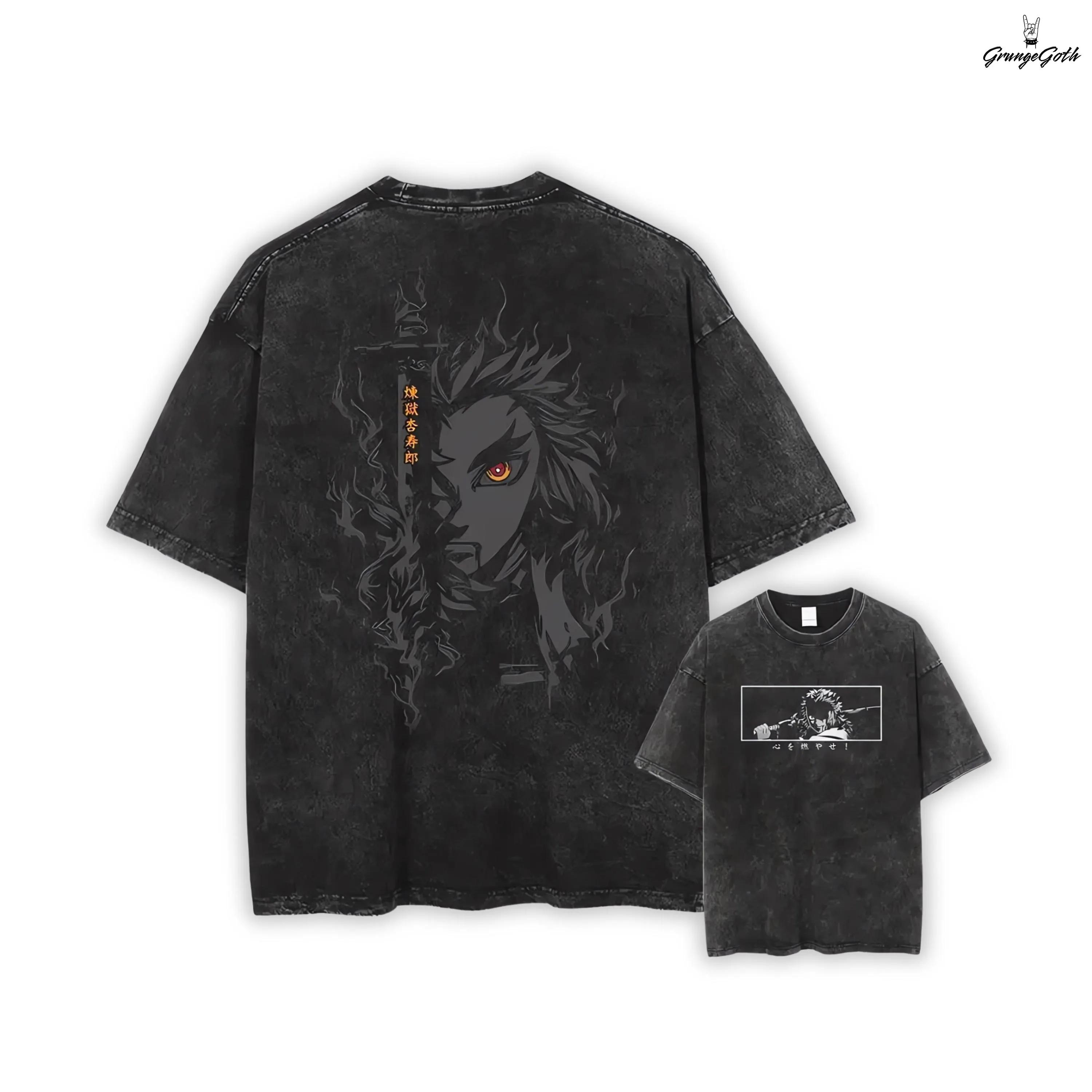 Demon Slayer Anime Unisexs Casual Tshirt SpringSummer New Style Suitable for Both Unisex and Women M