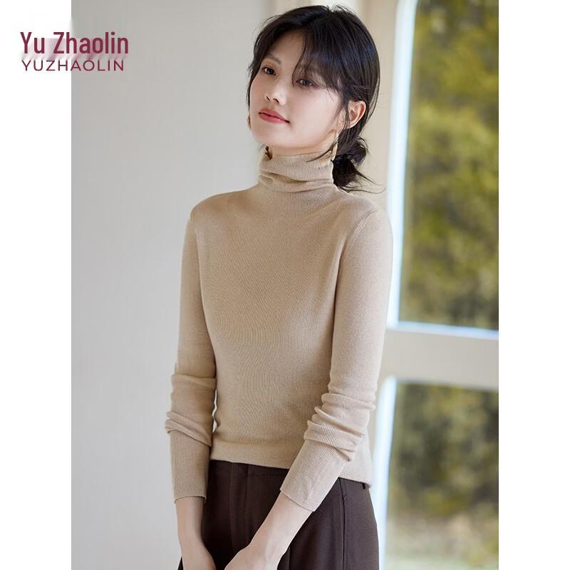 YUZHAOLIN Women's High-Neck Wool Blend Sweater