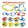 2/5Pcs Sensory Fidget Toys Twist Loop Rope For Stress Relief Music Rhythm Anxiety Relief Toys For Adults Kids Adhd Tool
