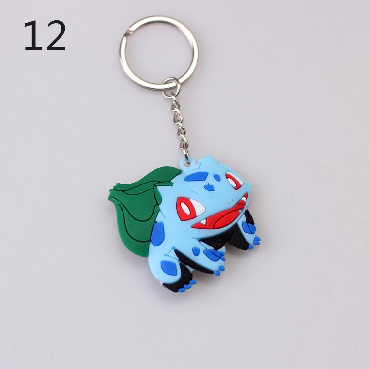 Pokemon Keychain: Pikachu, Dragonite, Eevee Figure Pendant
