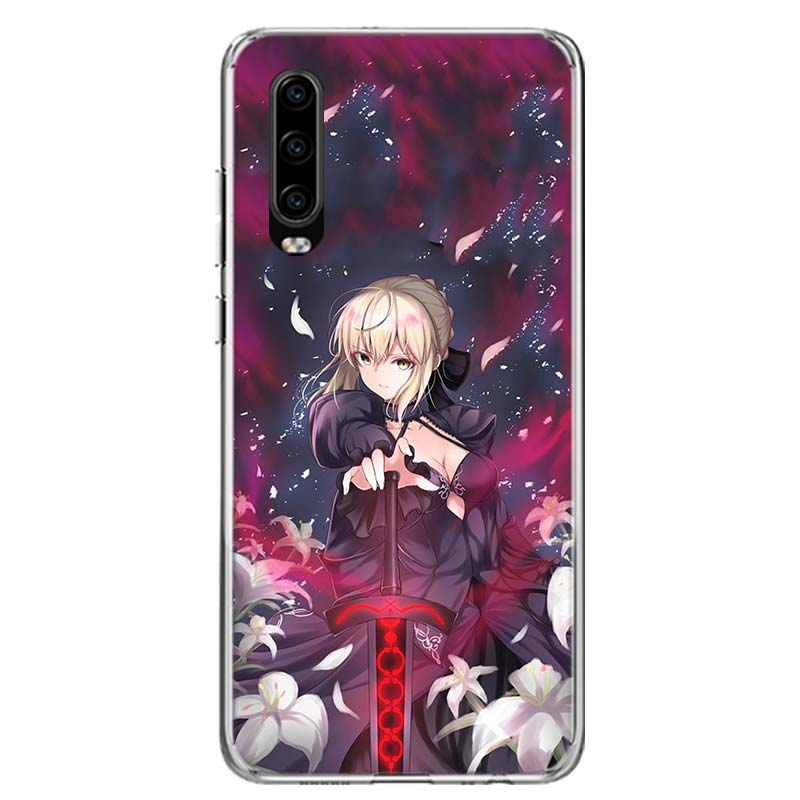 Anime Fate Zero Stay Night Saber Cover Phone Case For Huawei P30 P20 P10 P40 P50 Pro Mate 20 40 30 10 Lite Popular Fundas Art