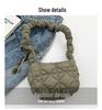 Korea Niche Cloud Crossbody: 2024 Women's Puff Pleated Dumpling Bag