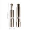 Stainless Steel Pepper Grinder Thumb Push Button Spice Grinder Thumb Push Grinder  Household Use