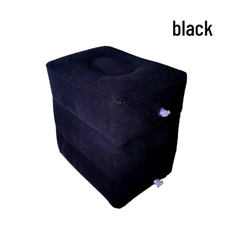 Inflatable Travel Footrest for Airplanes, Trains, Cars