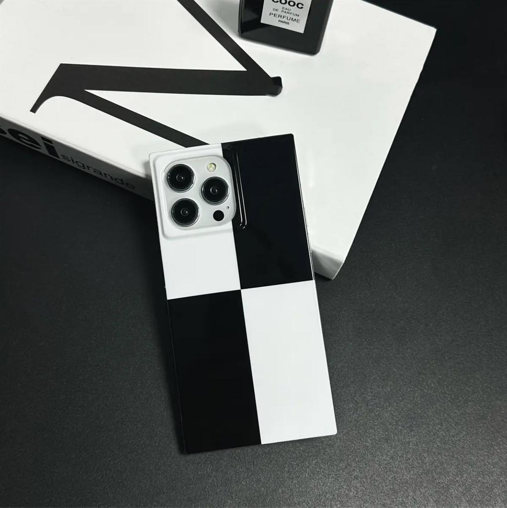 High-value simple square, suitable for Apple 16/17Pro mobile phone case iPhone1513 striped 12 soft 14