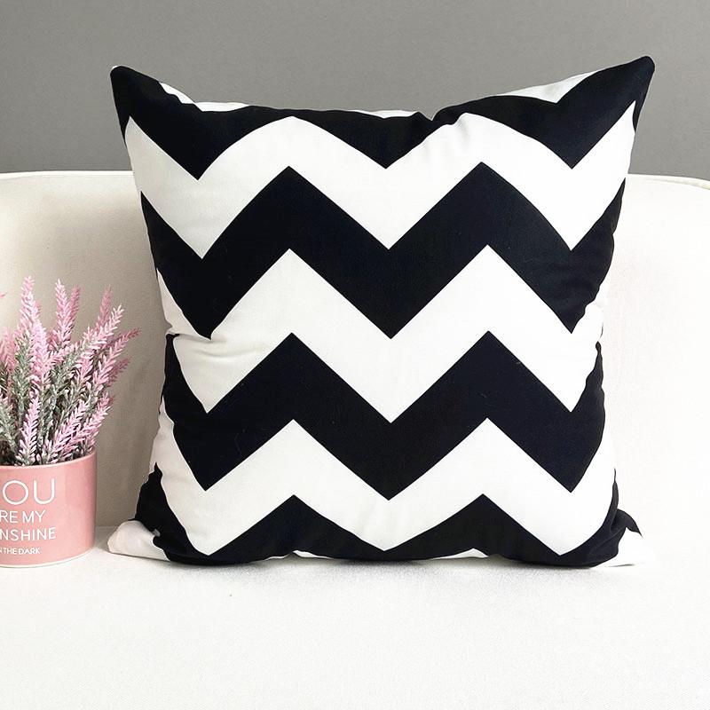 Nordic Ins Style Pink Girl Sofa Pillow Cushion Printed Bedside Car Office Cushion