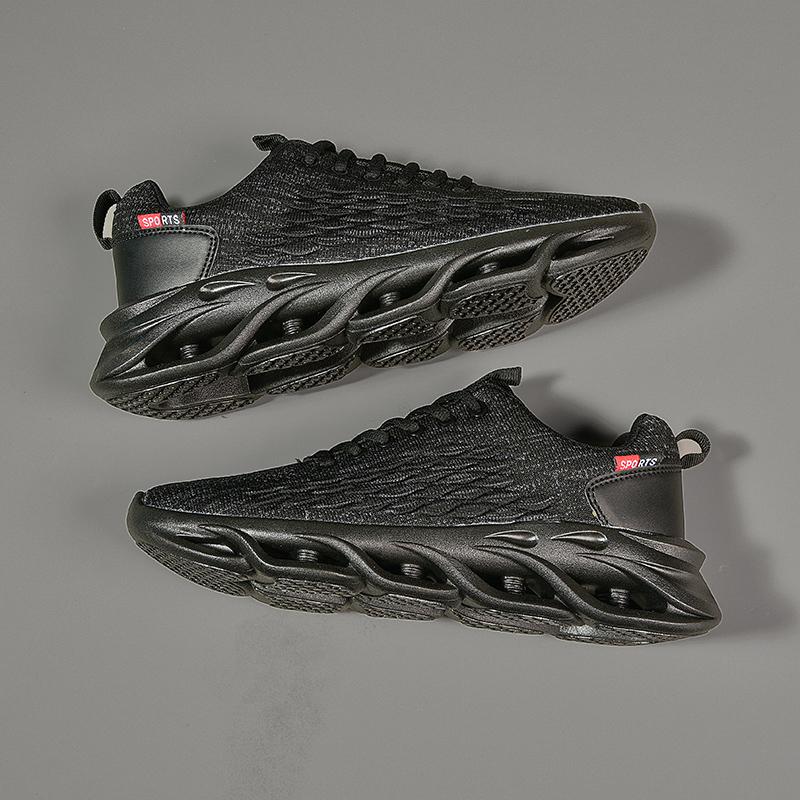 

Men Shoes Comfortable Sneakers Breathable Running Shoes For Mesh Tennis Sports Shoes Outdoor Air Waling Casual 44 чёрный