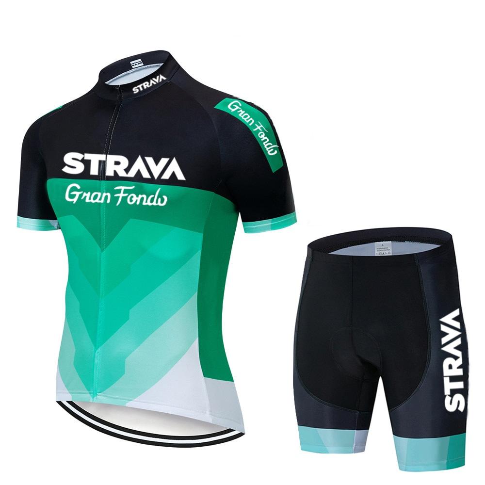 Completo da ciclismo a maniche corte, ad asciugatura rapida, abbigliamento da ciclismo traspirante