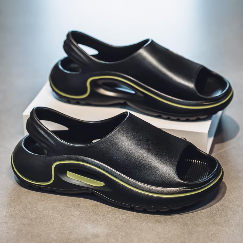 Fashion Summer New Fashion Comfortable Men's Sandals Breathable Soft Non-slip Flat Men's Shoes Indoor Outdoor Beach Sandals Men Slippers