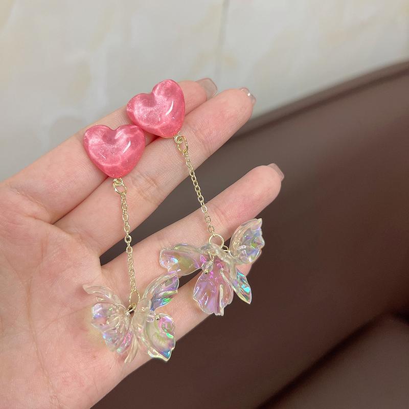 

Изысканные Роскошные Красочные Серьги-гвоздики в виде цветов для женщин Милые Романтичные Серьги из сплава Винтажные Заметные Серьги Любовь Сердце