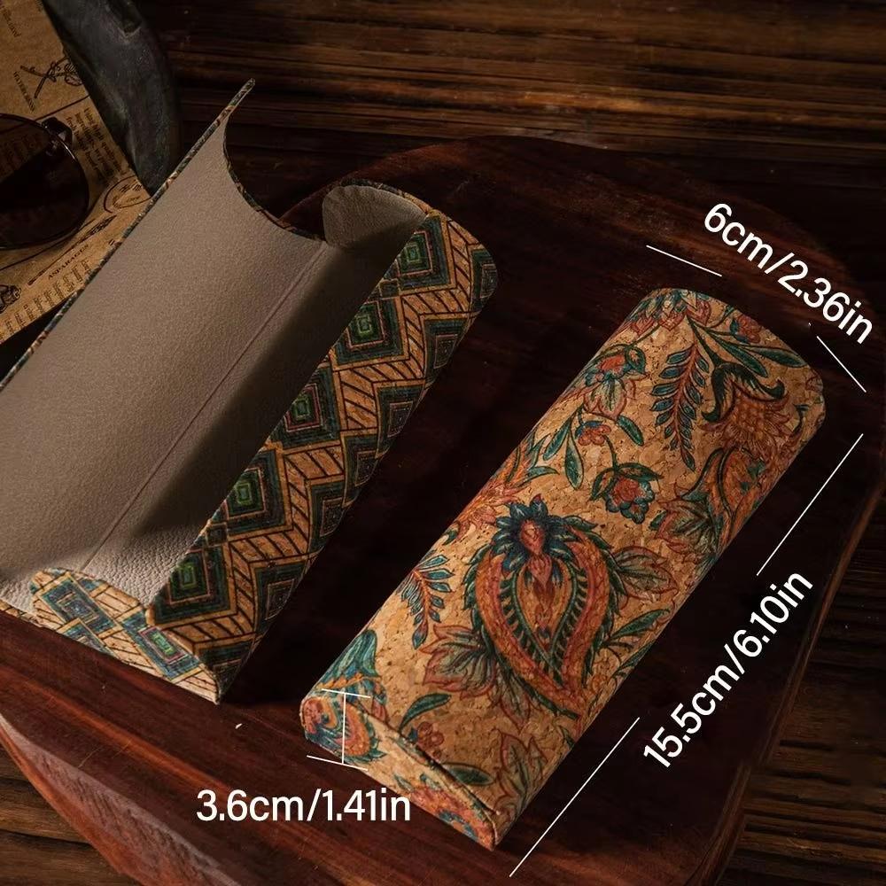 1pc Hard Shell Glasses Case Creative Anti-pressure Lightweight Spectacle Case Exotic Pattern Glasses Box Women