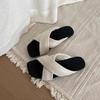 "Lovanson" Minimalist Cross-strapped Flat-bottomed Slippers, Women Wear One Pedal, Soft-soled Cool Slippers, Half Slippers Tide