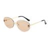 Vintage Oval Sunglasses For Women With Uv400 Protection Fashion Beach Travel Accessory