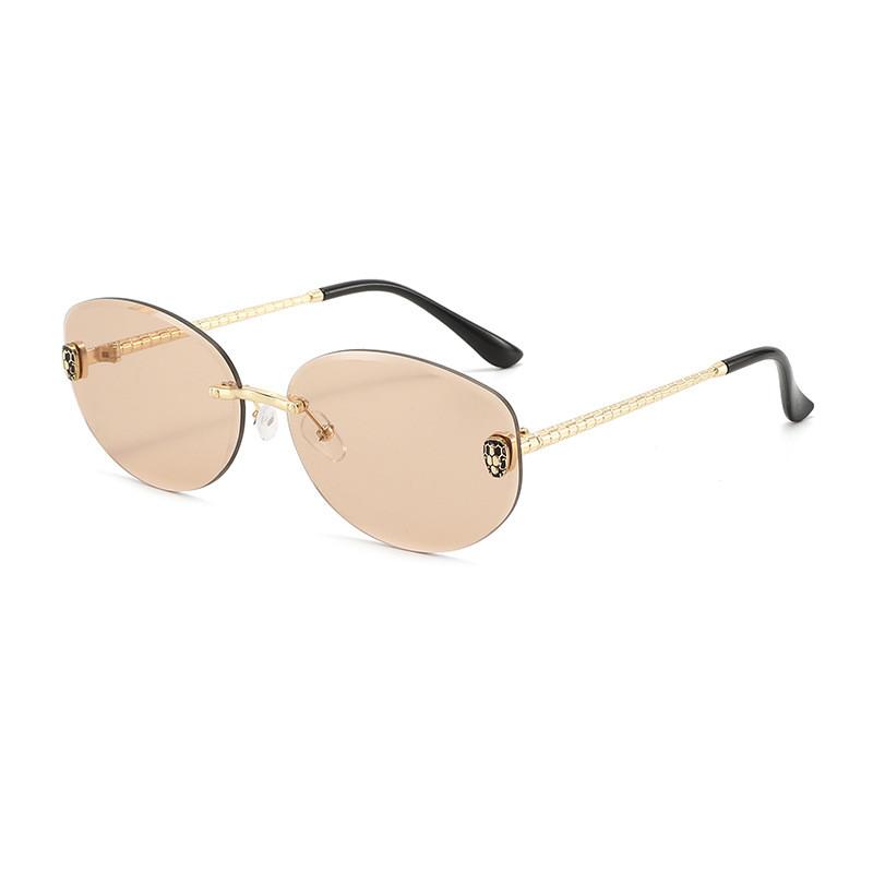 Vintage Oval Sunglasses For Women With Uv400 Protection Fashion Beach Travel Accessory