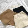 Cotton Shorts for Women's Summer and Korean High Waisted Pants Casual A-line Pants Skirt Loose Wide Leg Pants
