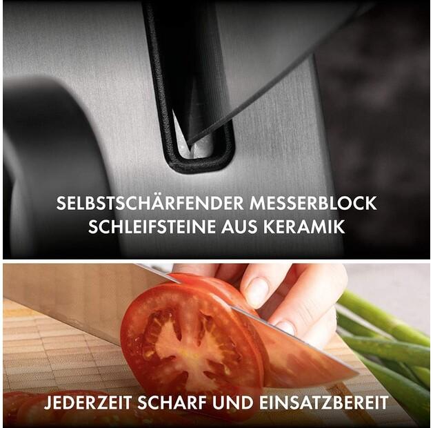 Набор ножей Zwilling Vier Sterne с самозатачивающимся блоком, 7 предметов, серый (35148-507-0)