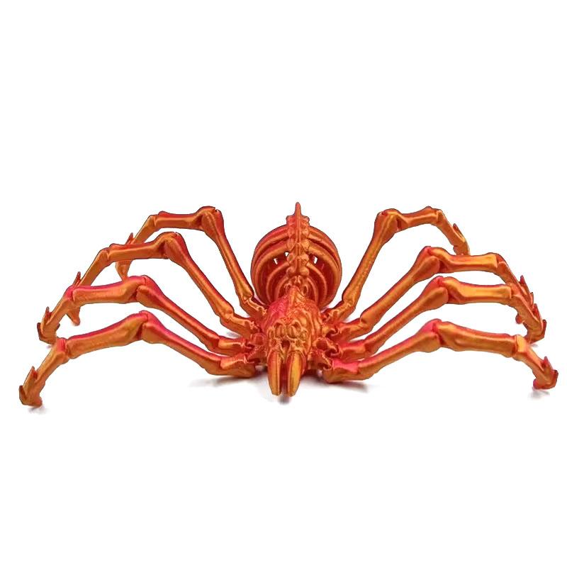 3D Printed Retractable Spider Movable Joint Fidget Toy Rotatable Articulated Office Desktop Ornament Adults Kid Toy Crafts Gift