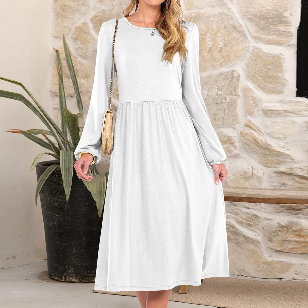 Women's Fashionable Loose Round Neck Dress