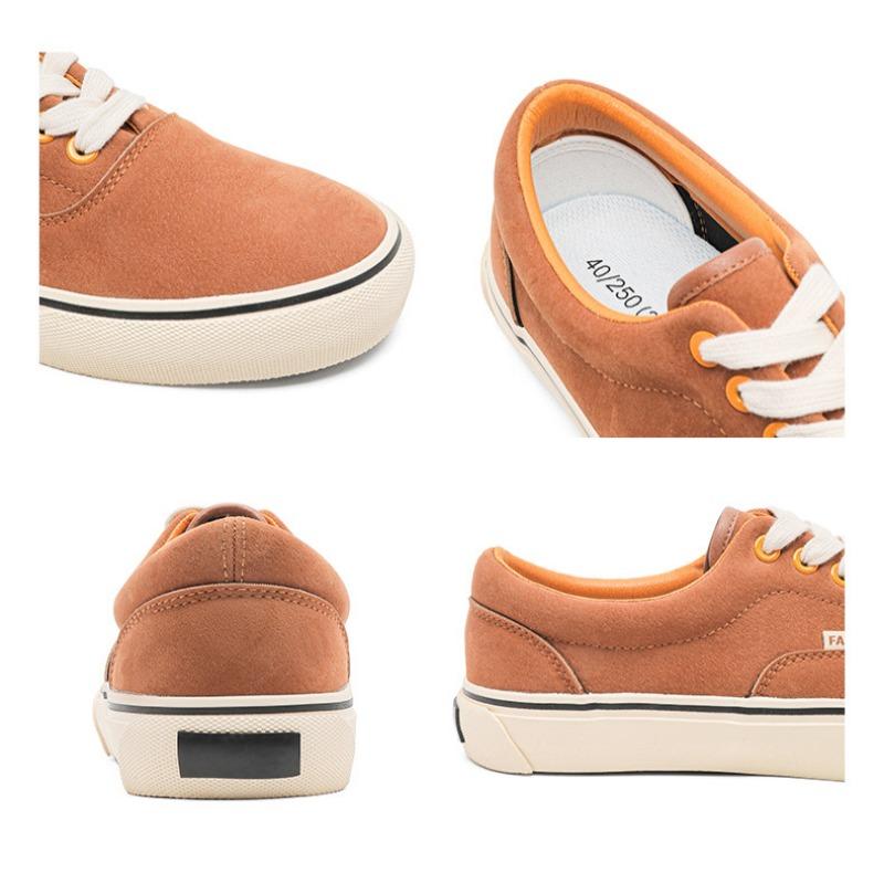 Plattform-Segeltuchschuhe Herren Neu Atmungsaktiv Klassisch Lässig Board-Schuhe Herbst Flache Schuhe Einfach Einfarbige Board-Schuhe