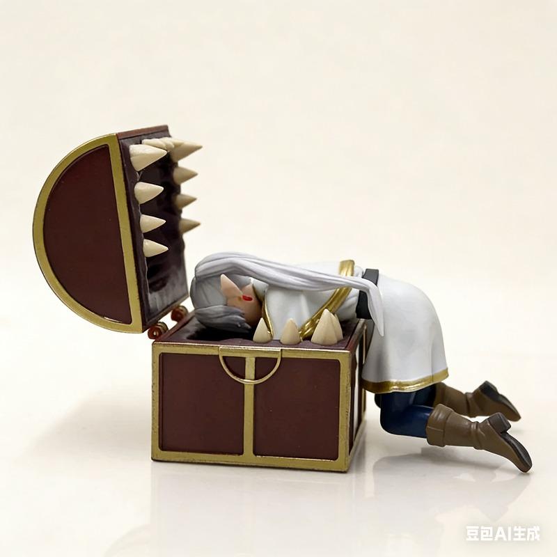Beyond Frieren Journey'S End Frieren Treasure Box Monster Anime Figure Toy Fern Noodle Stopper Action Figurine Figures