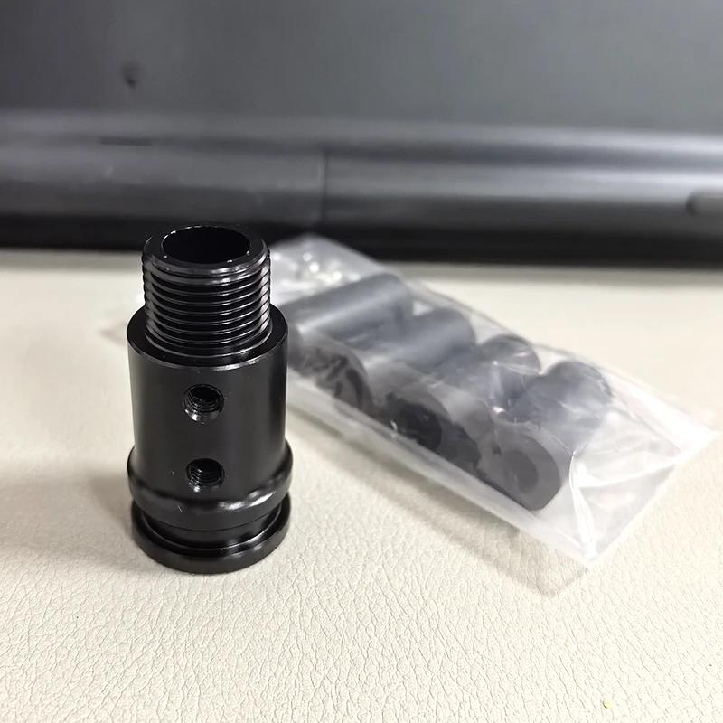 

Car Gear Manual Shift Knob Adapter Black Aluminum Alloy for Non Threaded Shifters M18x1.5 Adapter 8mm,10mm,11mm,12mm