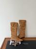 Pointed boots New autumn and winter boots Thick heel high boots but knee long knight boots Women