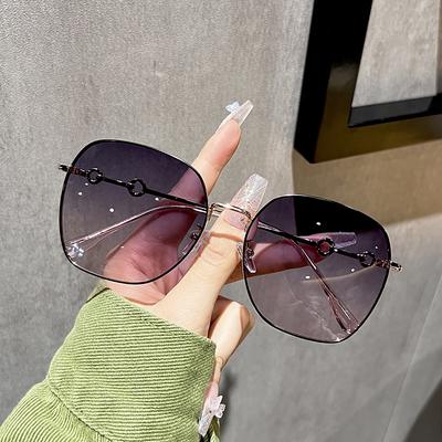 Lunettes de soleil célèbres sur Internet Lunettes de soleil polarisées anti-UV simples et polyvalentes pour femmes Lunettes de soleil de voyage résistantes au soleil