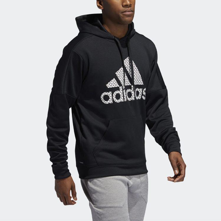 adidas Sudaderas para Hombre Negras con Capucha Moderadas Regulares FR8272