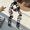 Ribbon Floral Scarf Printed Scarf Headband Fashion Narrow Long Scarves  Dress Decor