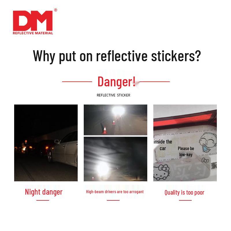 Super Reflective Baby & Pregnant Woman Warning Sticker for Car Interior