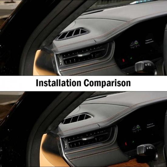 Carbon Fiber Dashboard Air Vent Outlet Cover Trim For Jeep Grand Cherokee +