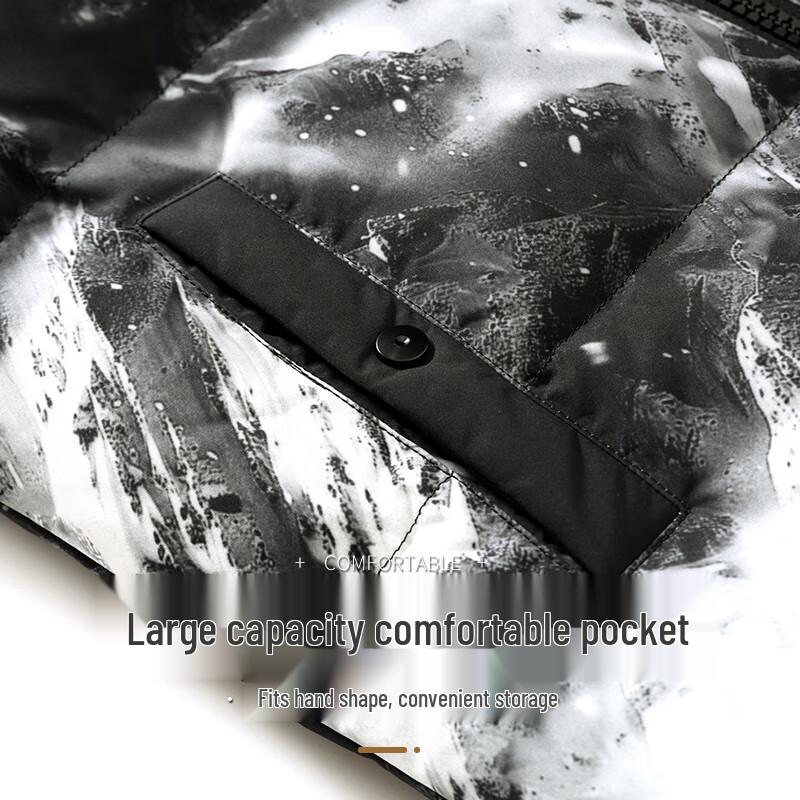 Kangbo Men's Fashion Loose Fit 90% Down Vest