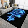 Horror Skull Art Area Rug,Carpets for Living Room Bedroom Decoration, Sofa Chair Cushion Rug,Kitchen Bathroom Non-slip Floor Mat