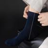 Men's Autumn Business Silk Socks, Black Mid-calf Socks, Anti-odor and Sweat-absorbing Autumn and Winter Socks
