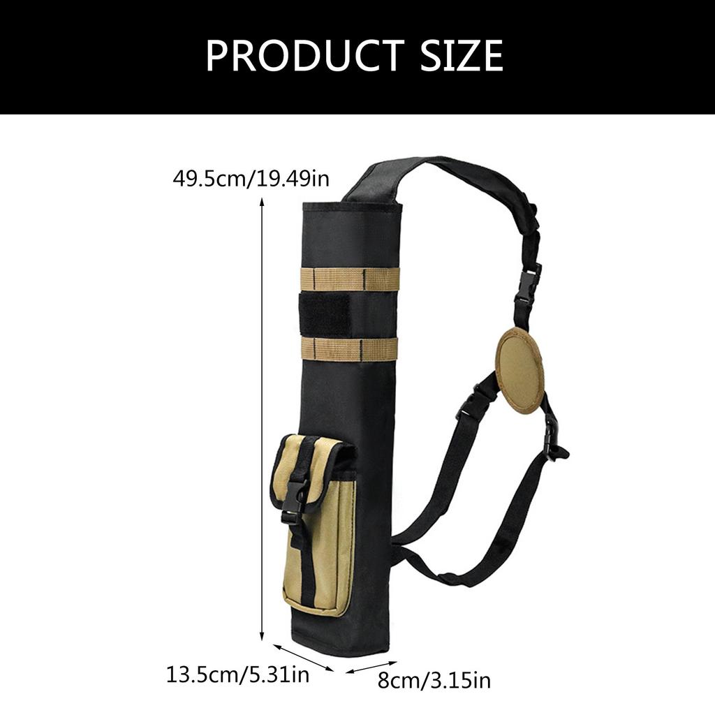 Archerys Arrows Quiver Bag Light Weight Quiver Arrows Holder Shoulder Hanged Adjustable Quiver for Arrows, Bows Hunting